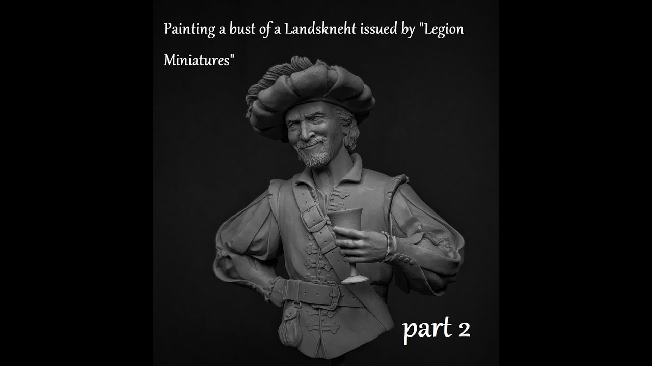 Painting a figure bust with fun and oil!
