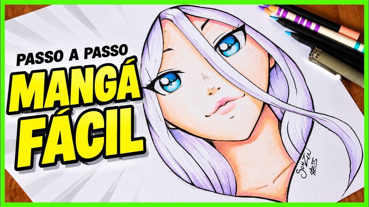 ESBOÇO FÁCIL GAROTA FOFA - MANGÁ