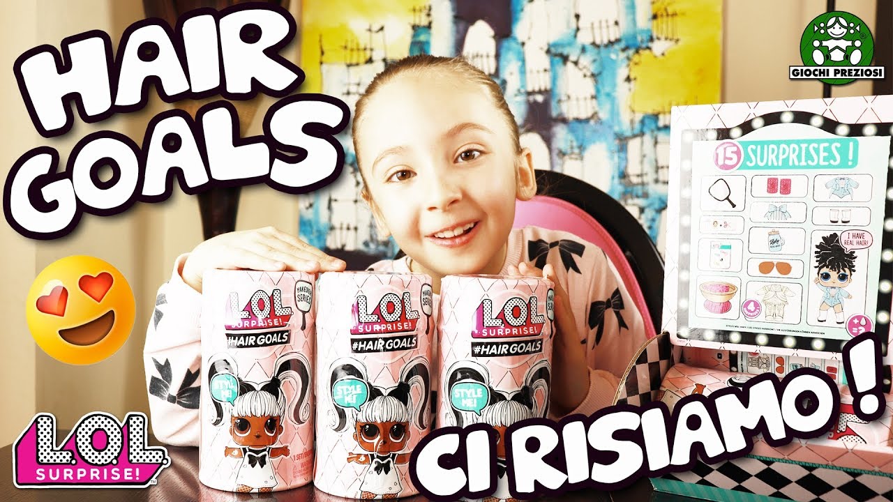 #HAIRGOALS ! Non mi stancherò mai di UNBOXARE le LOL SURPRISE! 💜💜💜 HASHTAG #SCARTUCCIAMENTO 😂😂