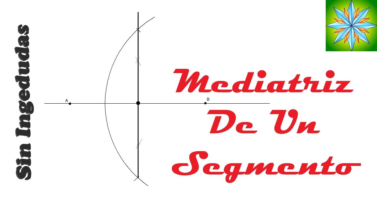 Obtenci&oacute;n de la mediatriz de un segmento | Dibujo T&eacute;cnico | Sin Ingedudas