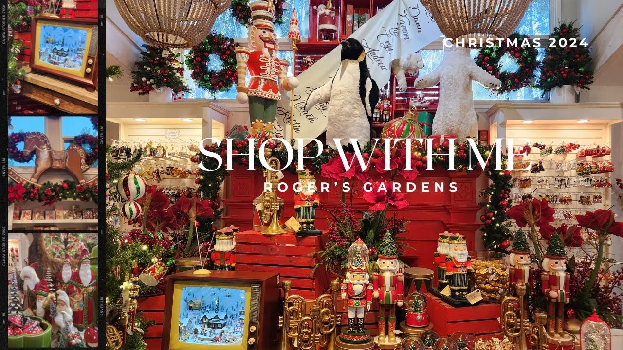 Shop with me // Roger’s Gardens 2024 // Christmas Decor Hunting