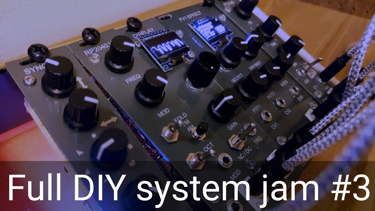 FULL DIY system live JAM #3 | noise drone music with DIY eurorack modular synth