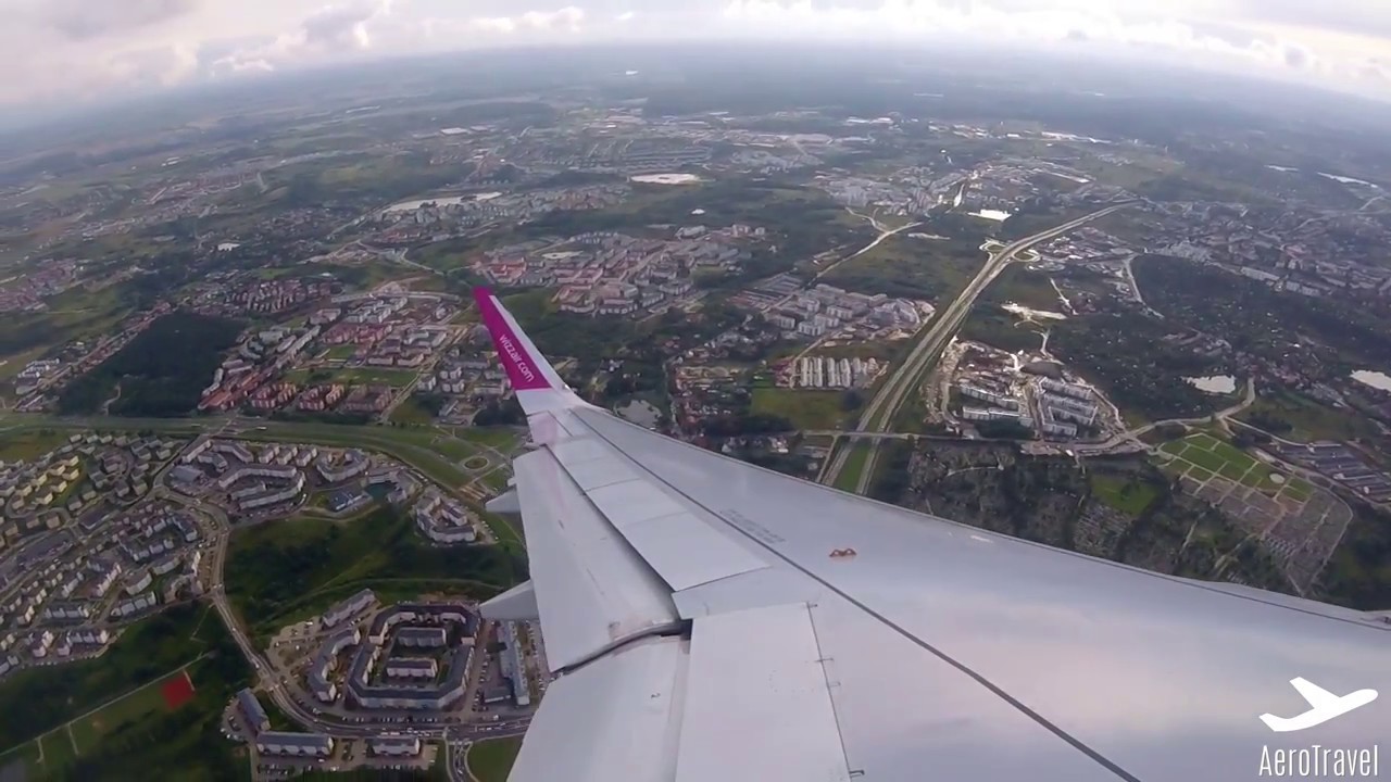 WIZZ AIR | AIRBUS A320 afternoon LANDING at GDANSK LECH WALESA AIRPORT FullHD 60fps