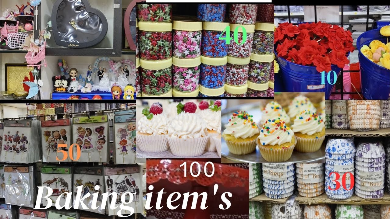 Bangalore biggest wholesale decoration&cake baking material shop||BAKE N PACK shop|courier available