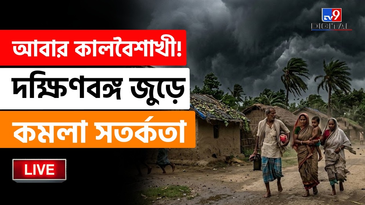 🔴LIVE | TV9 BANGLA | কোন কোন জেলায় জারি সতর্কতা? | WEATHER | KALBAISHAKHI | RAIN | SUMMER | #TV9D