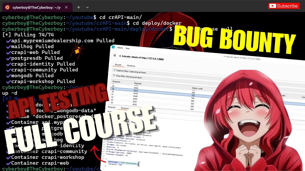 API Testing For Bug Bounty Full Course | crAPI