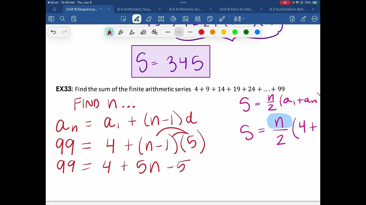 8.4 Arithmetic Sums
