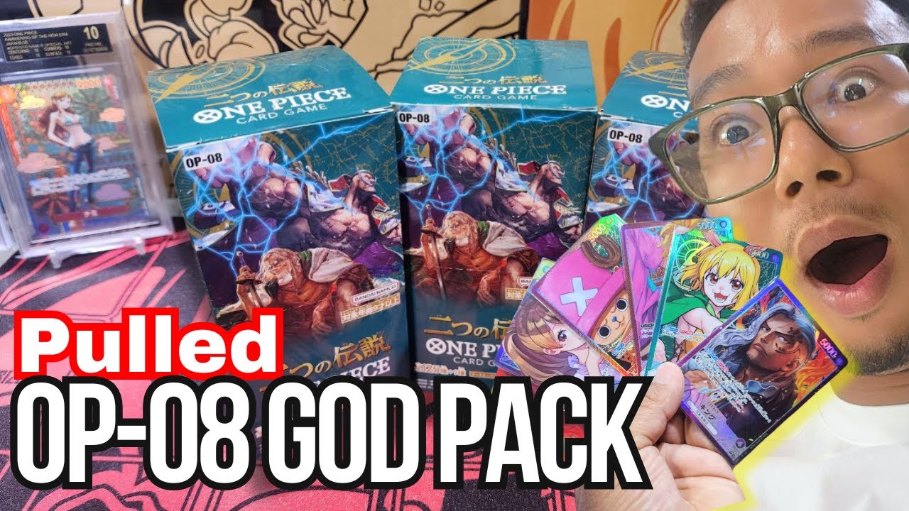 Opening the NEW One Piece OP08 Two Legends! Booster box! [Pulled a GOD pack]