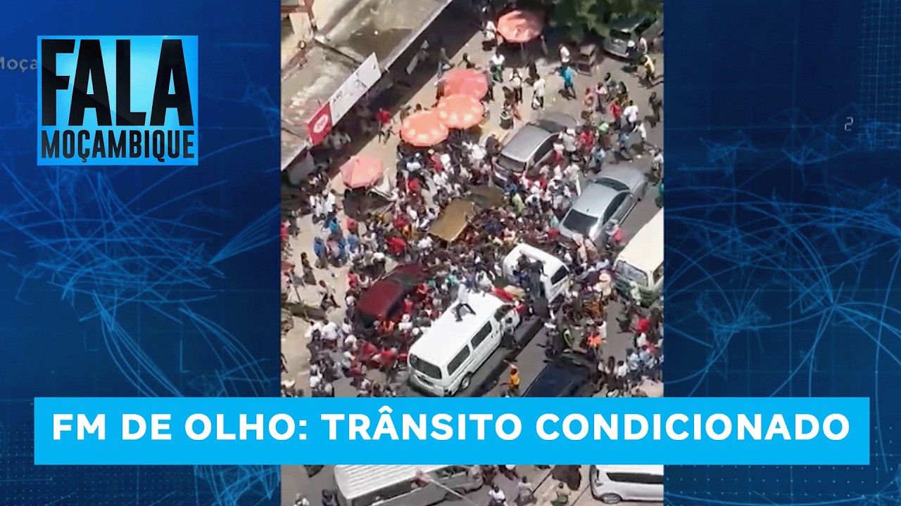 FM DE OLHO: Trânsito condicionado na Avenida Guerra Popular na Cidade de Maputo