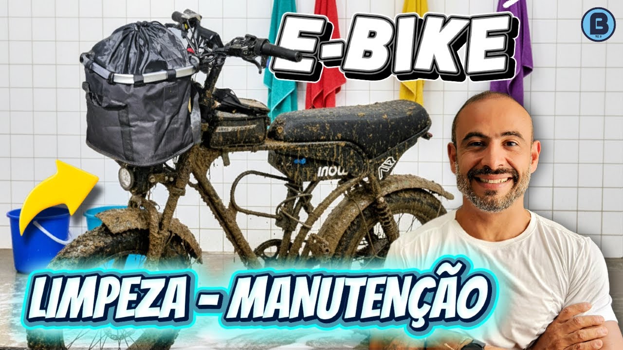 BIKE ELÉTRICA - Como fiz MANUTENÇÃO e LIMPEZA na BIKE. CONFIRA!! #inowofficial #bikeeletrica