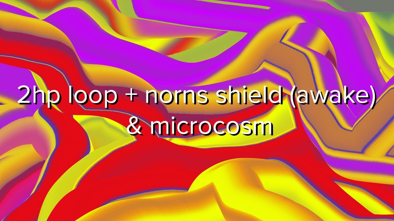 ambient patch w/ the 2hp loop + Norns Shield (awake) & microcosm