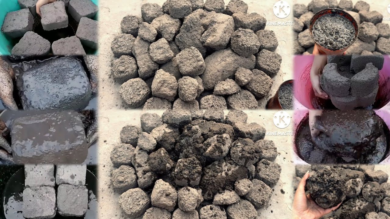 Asmr Edits: Gritty charcoal Crumbling paste pouring/ Credits in description 👇