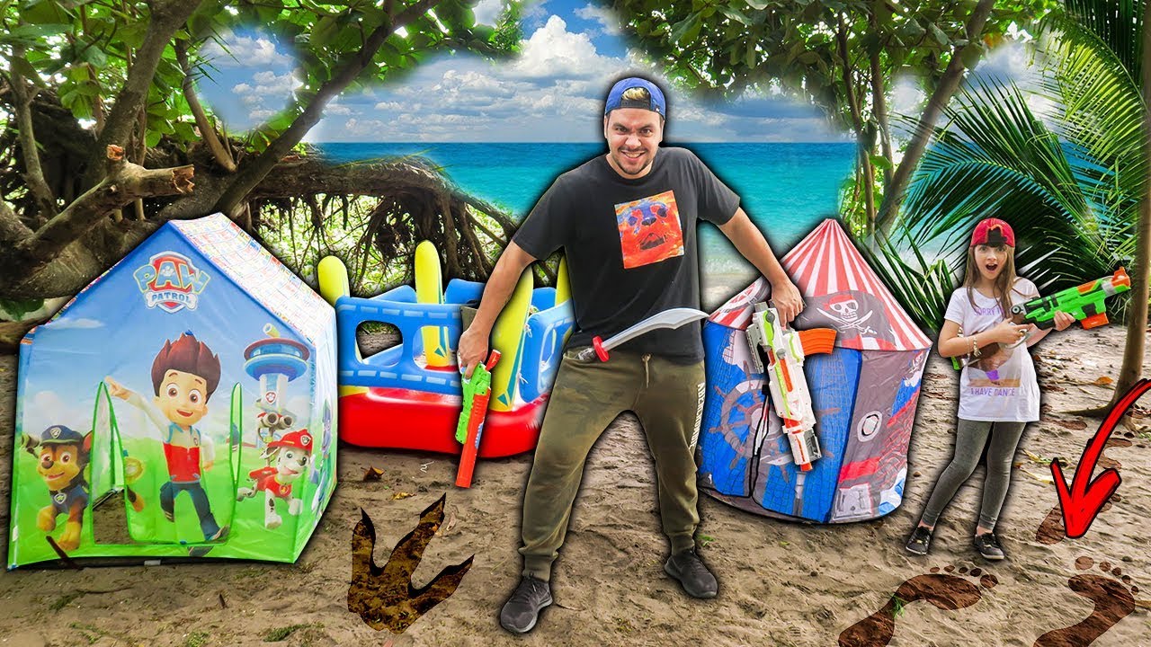 VOLTAMOS NA PRAIA SECRETA E ENCONTRAMOS UMA PEGADA !!