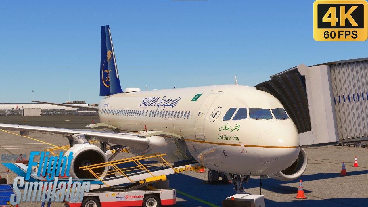 Saudi Airlines Fenix A320 | Dubai ✈︎ Jeddah | Microsoft Flight Simulator
