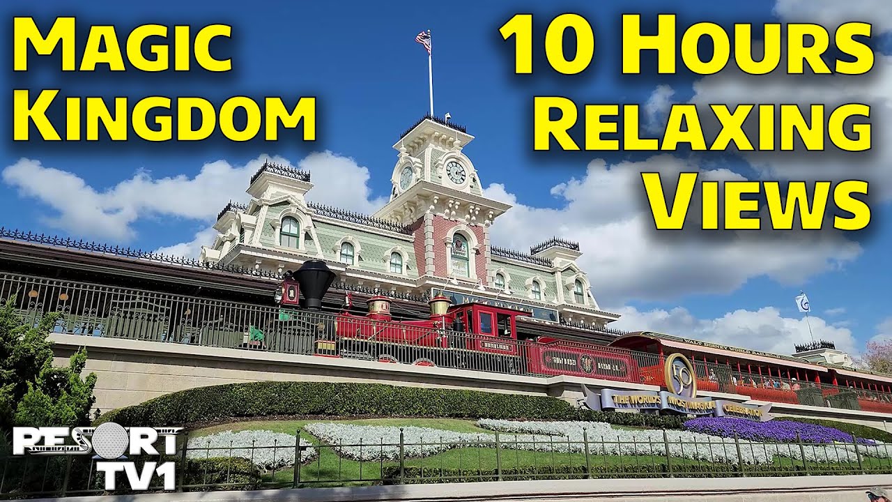 10 Hours of Magic Kingdom Ambience & Relaxing Views around the Park - Walt Disney World Windows