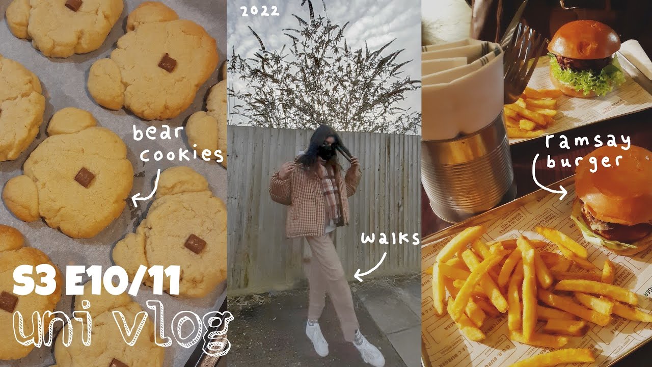 S3 E10/11 | uni vlog: bear cookies, docklands, chanel nails, restaurants, exam season, SHEIN + TIJN