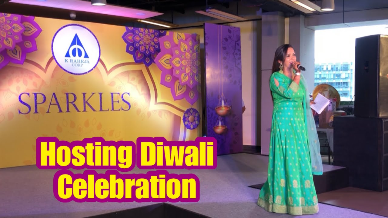 Hosting Diwali Event for a Corporate | Sparkles 2019 | FalakZeb Khan