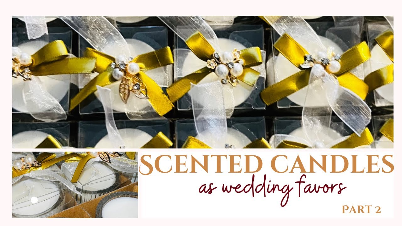 DIY Candle Wedding Favors : Elevating Your Wedding to the Next Level - Wedding DIY Series