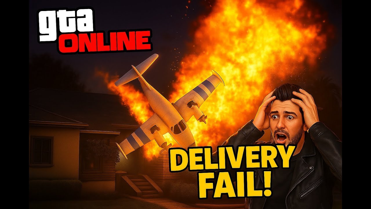 GTA Online Cargo Sell Mission Gone WRONG 💀 | Plane Phas Gaya Chimney Mein 😂