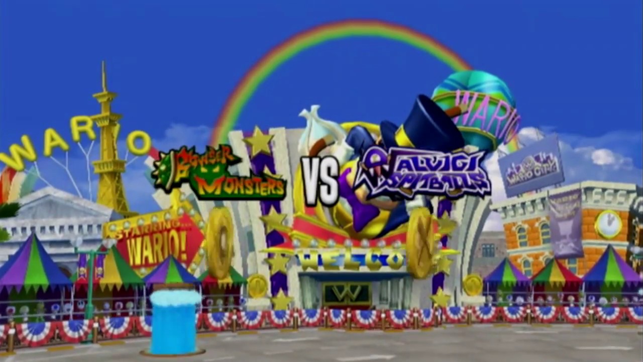 Mario Super Sluggers Season (Week 3) Bowser at Waluigi