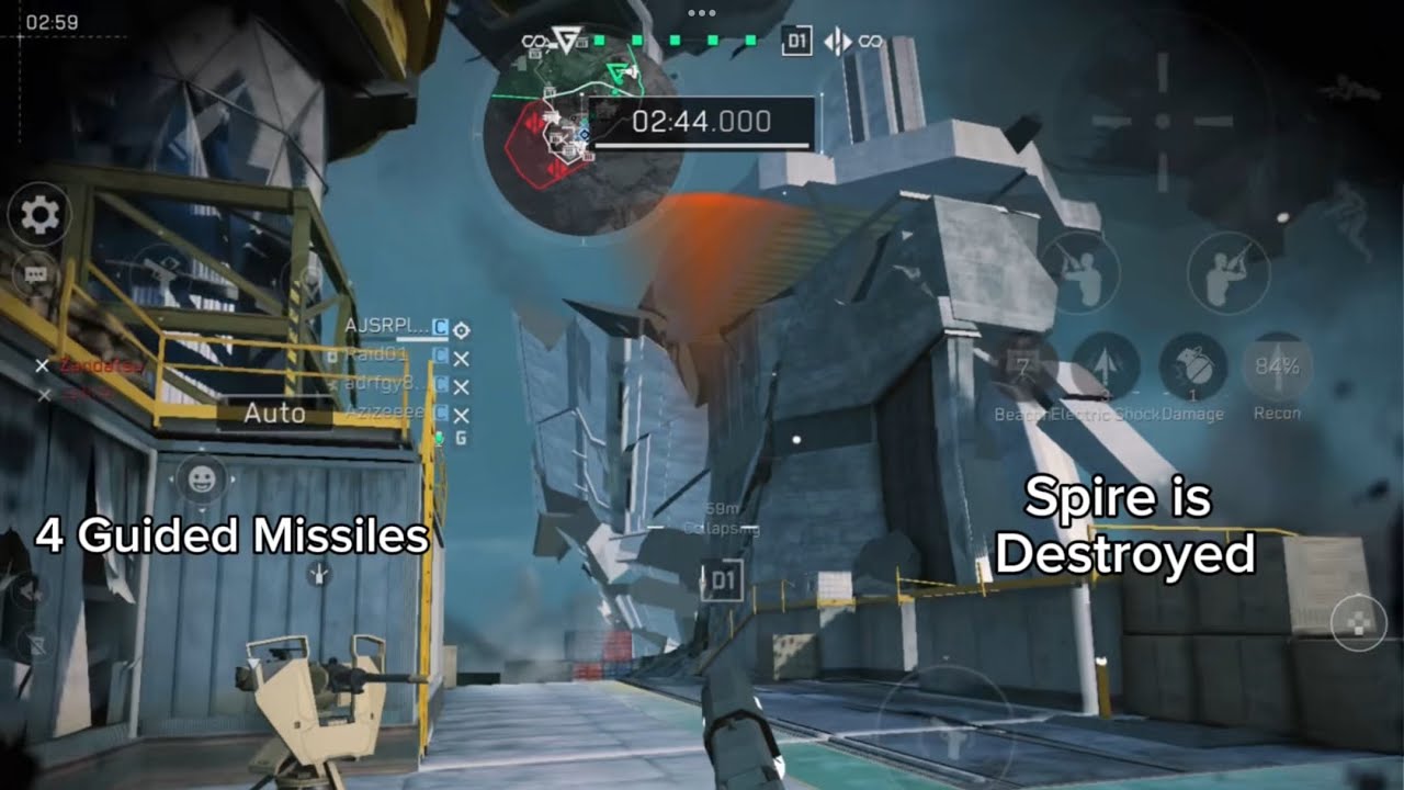 Ascension Spire Building Collapses in 4 Guided Missiles | Delta Force Mobile