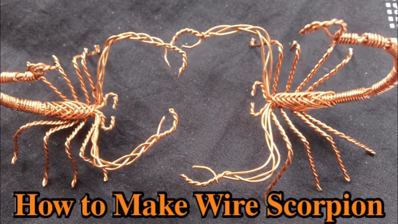 How To Make Wire Scorpion / Wire Sculpture / DIY / Zed's Wire Art.