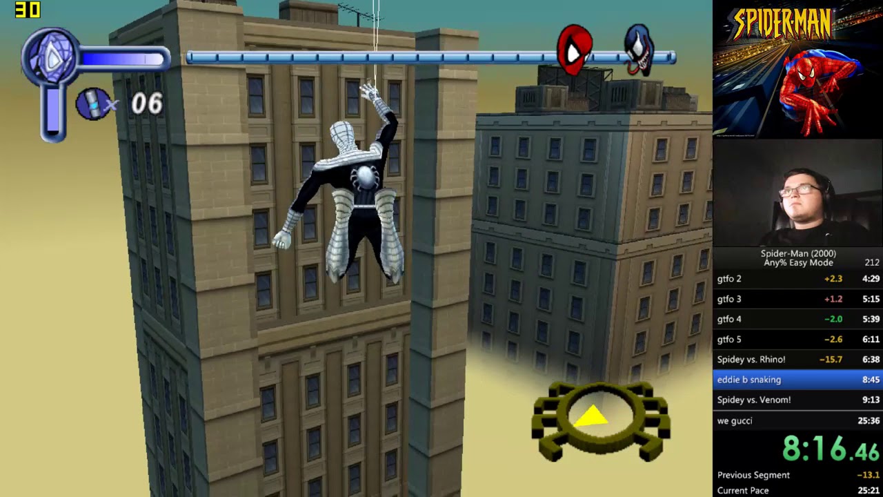 Spider-Man 2000 Any% (Easy Mode) Speedrun 25:04