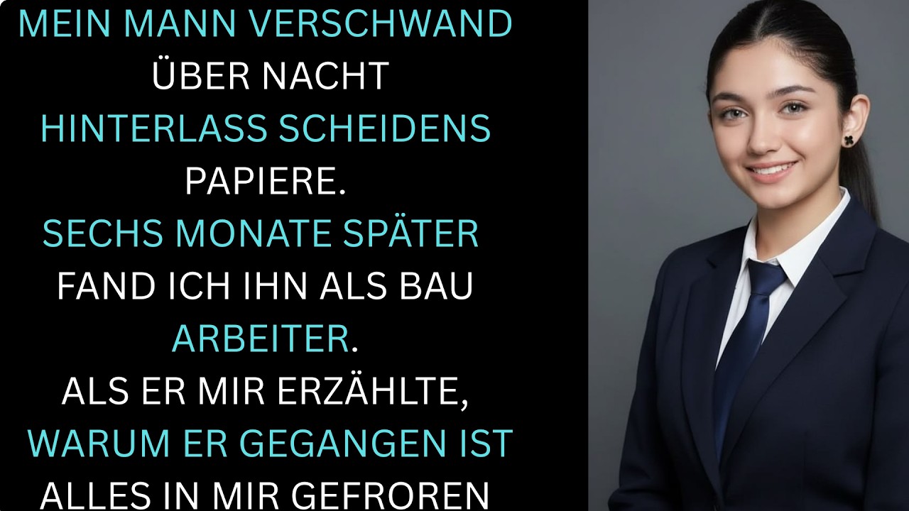 Mein Mann verschwand über Nacht – 6 Monate später fand ich ihn als Arbeiter… Die Wahrheit zerstör