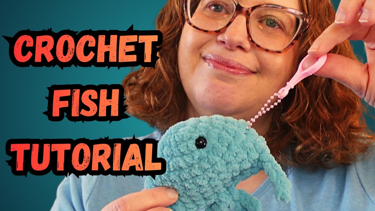 Crochet Fish Keychain Tutorial (Beginner-Friendly & No-Sew!)