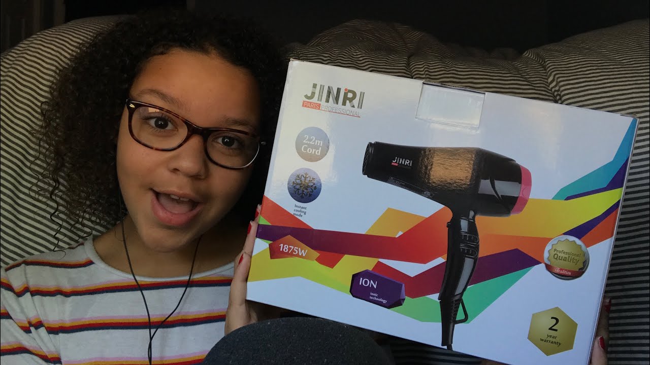 ASMR- trying the JINRI blow dryer!