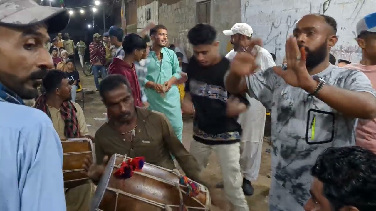 Balochi Lewa mast dhol in Lyari Dubai chowk program part 3 Ustad Gull raj group must watch 