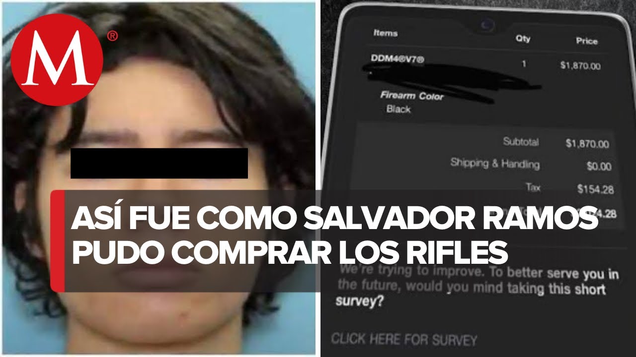 Salvador Ramos compartió el recibo del rifle R15 en Instagram