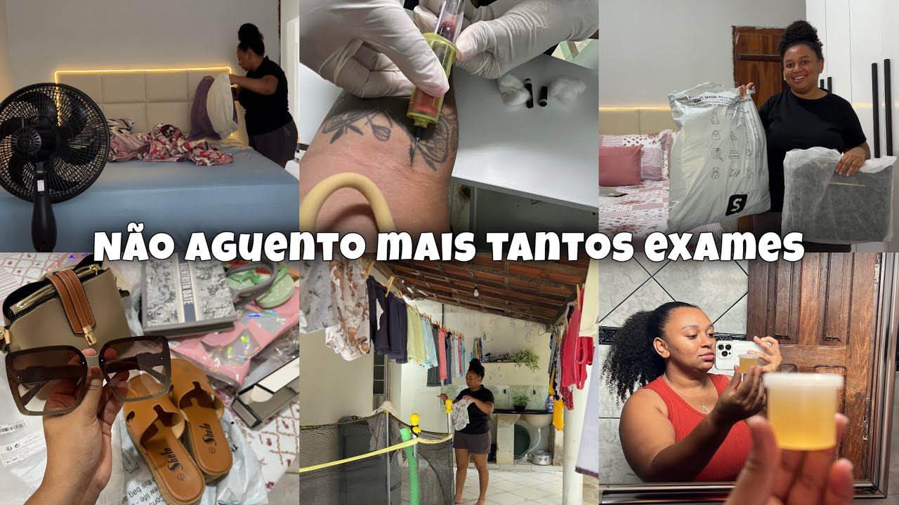 Fazendo exames de sangue , mostrei os primeiros recebidos da shein esse ano