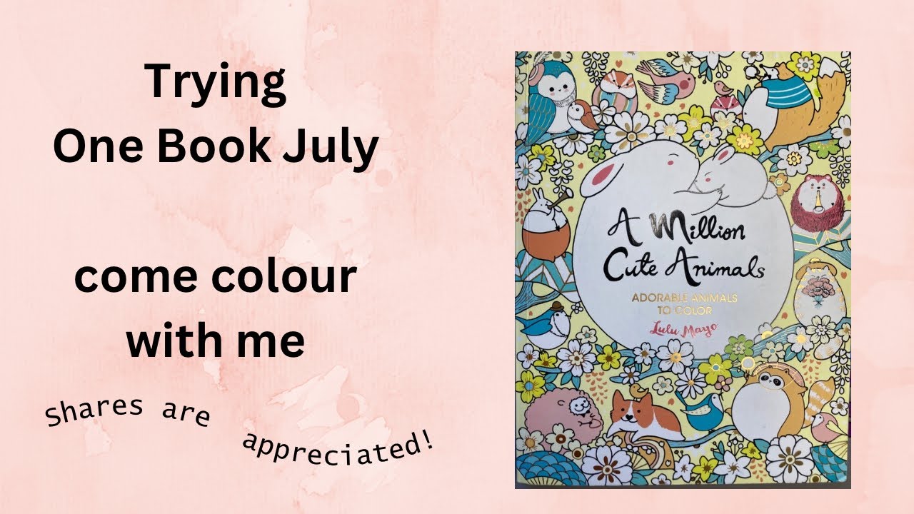 One Book July 2024 come colour with me