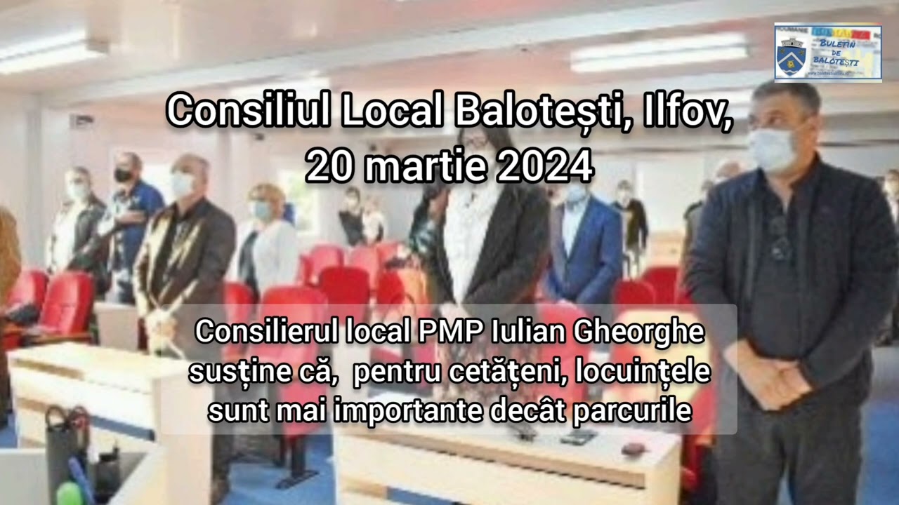 Consilier local USR intimidat in cadrul Ședinței de Consiliu a Comunei Balotești, Ilfov