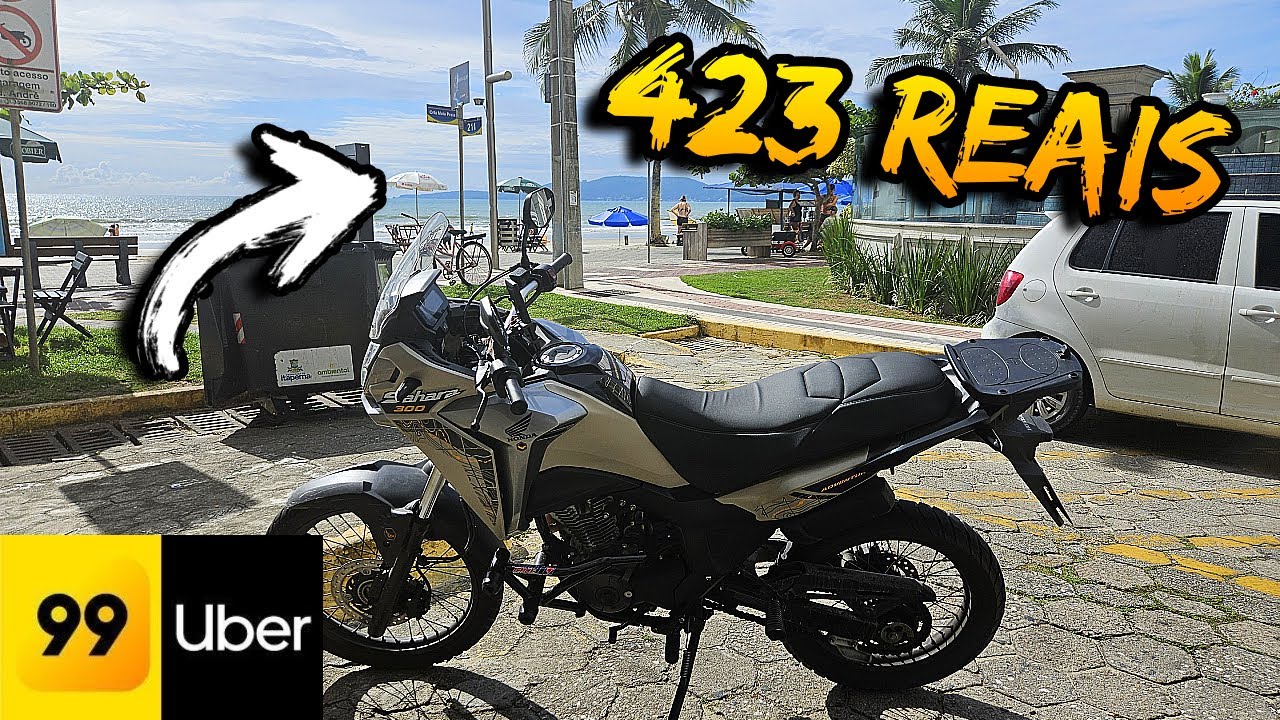 Fiz 423 REAIS na Uber Moto e 99 Moto de SAHARA 300!