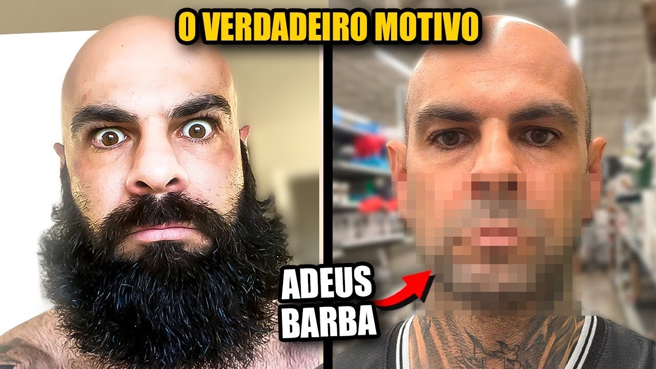 RASPEI A BARBA DEPOIS DE 8 ANOS