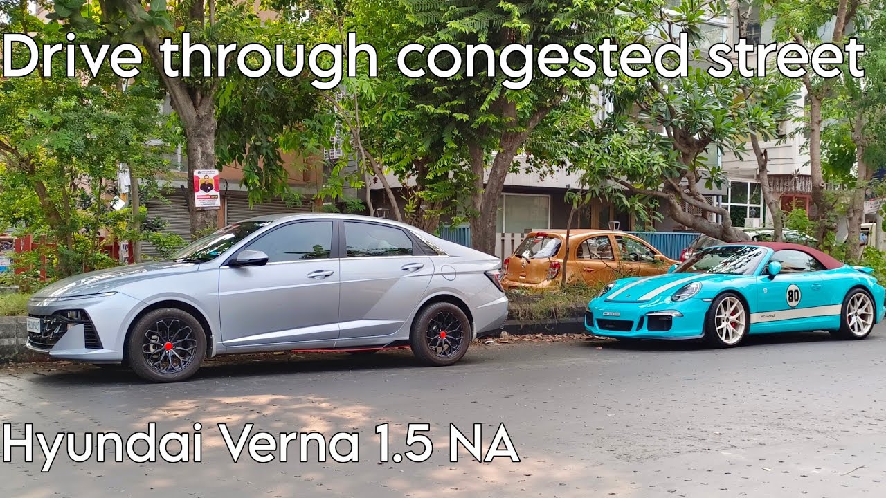 Hyundai Verna 1.5 NA || Through congested road || POV video