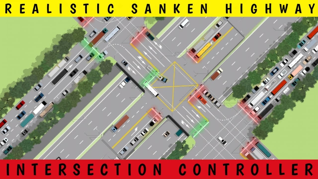 MAKING REALISTIC SANKEN HIGHWAY IN INTERSECTION CONTROLLER BY BAL BAL TV