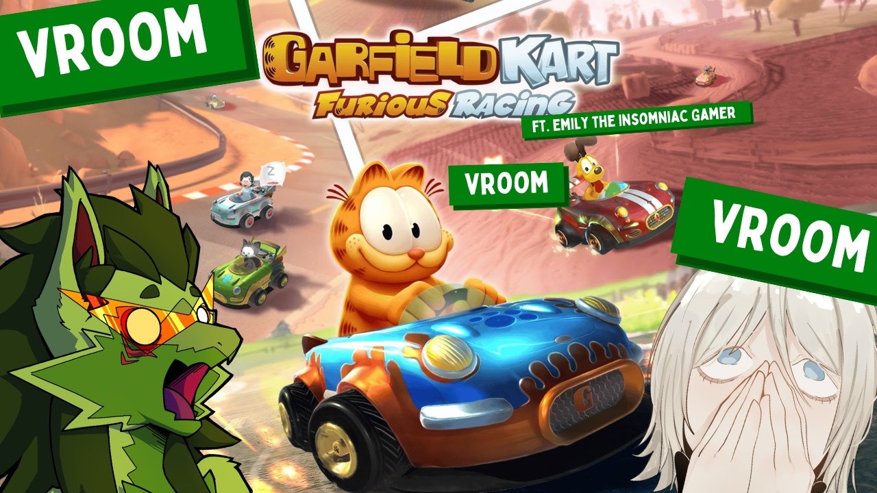 It is Lasagna TIME! in Garfield Kart Racing with @emilytheinsomniacgamer