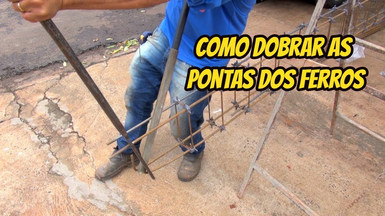 Como dobrar as pontas dos ferros