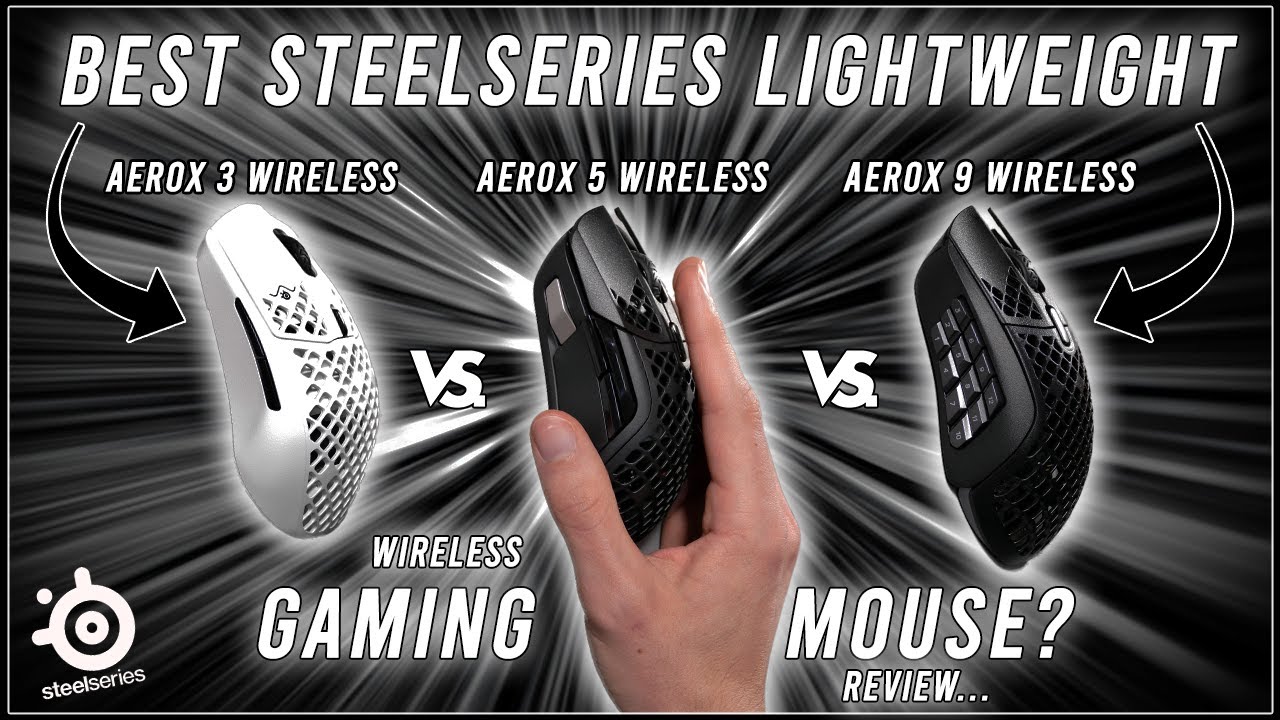 ЛУЧШАЯ игровая мышь Steelseries? | Обзор сверхлёгких мышей Aerox 3 / Aerox 5 / Aerox 9