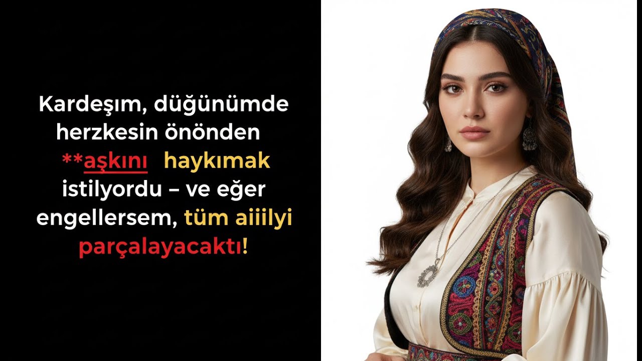 KARDEŞİM DÜĞÜNÜMDE BUNU YAPMAMA İZİN VERMEZSEM AİLEYİ BOYKOT ETTİRECEĞİNİ SÖYLEDİ
