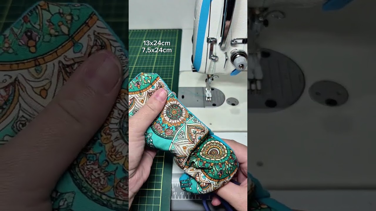 Tutorial de costura 13x24cm Sewing Passo a Passo Costura fácil 
