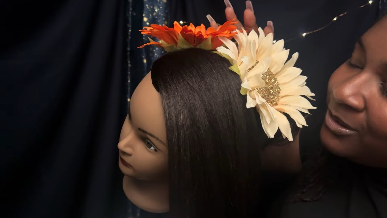 ASMR Girl in the home store does your hair (brushing, hair clips, hairstyling)