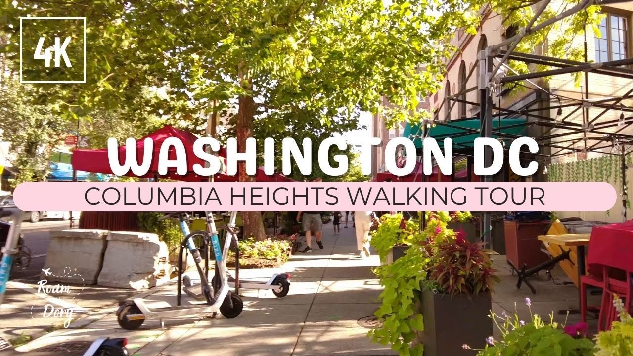 Walking Tour 4K of DC Columbia Heights, Adams Morgan, Kalorama Neighborhood (Un-narrated) 2022