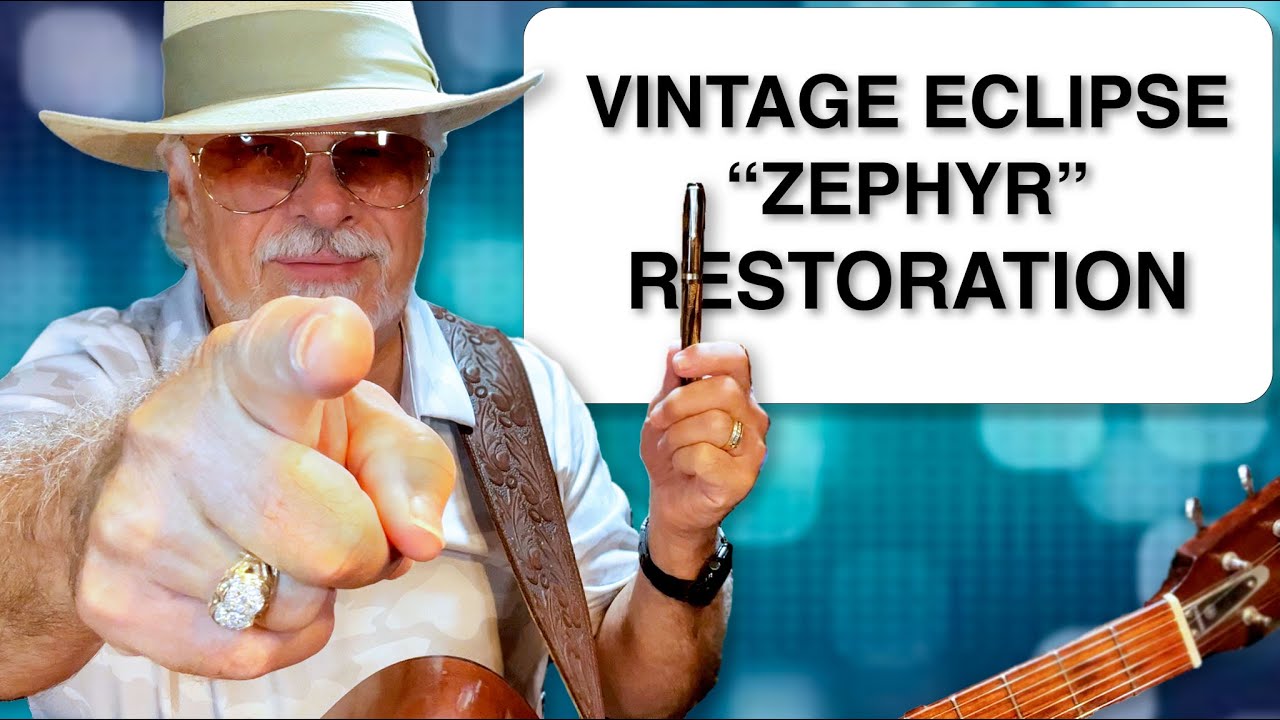 Vintage 1930s Eclipse Zephyr Celluloid Lever Filler Restoration and Review