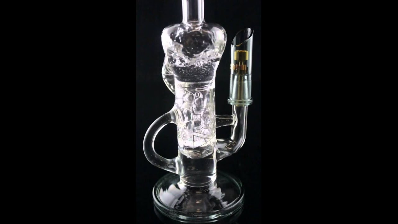 Grav Labs Grav Gold Klein Recycler with Smokey Accents and Gold Titanium Nail
