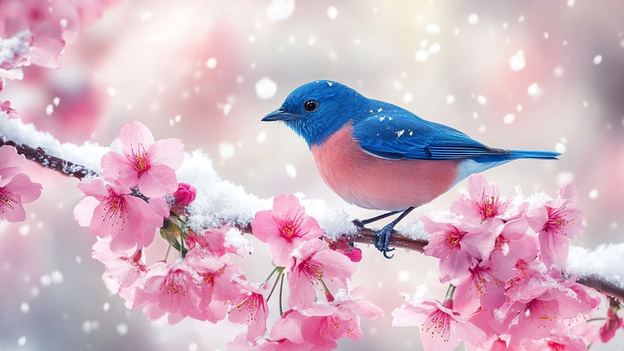 Winter Forest Birds with Gentle Piano 🎹 – Quiet Relaxing Music for Calm Mind
