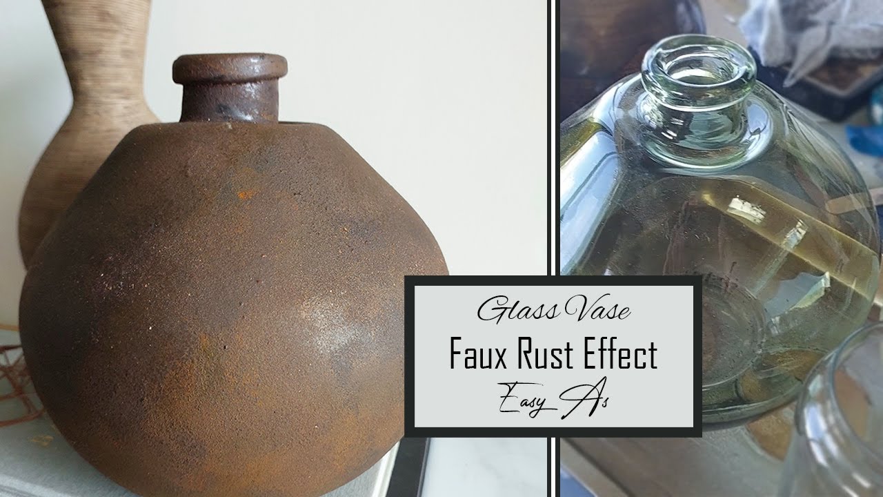 DIY Aged Vessels - Thrift Flip - Faux Rust & Antiquing Effects